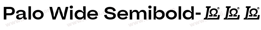 Palo Wide Semibold字体转换